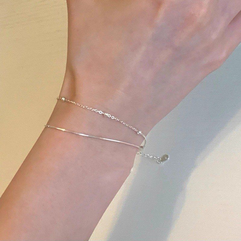 约项链女纯银999配饰锁骨链首饰