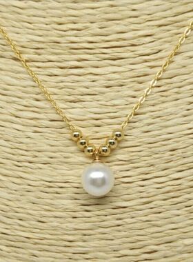 无暇吊坠项坠强光简约项链可气质