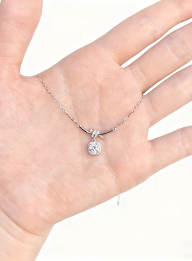 感项链女纯银999配饰锁骨链首饰