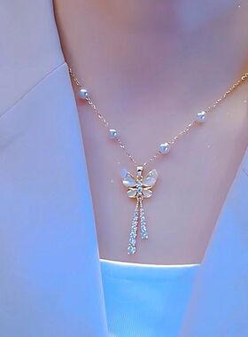 钢钛珍珠爆款蝴蝶设计抖音高级