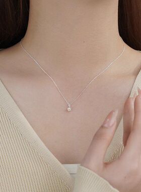 美森小花仿甜珍珠链颈心女小链