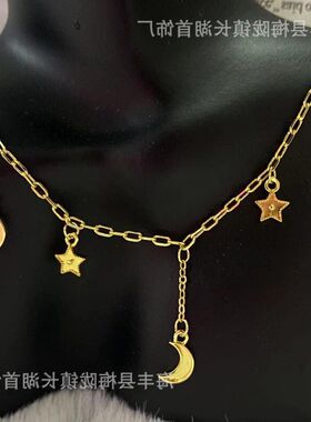 仙女流淌月亮项链精致高颜值风