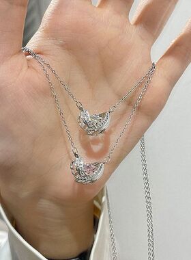 链小众守护甜美的女百搭饰品之翼颈翅膀设计感心项链天使跳动锁骨