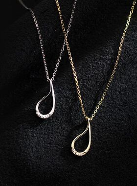 链颈链气质镂空镶钻简约ins代发