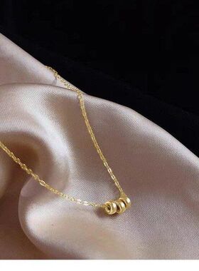 黄金豆简约年2023设计新款女项链