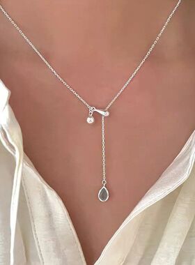 项链女吊坠通勤日常简约锁骨水滴