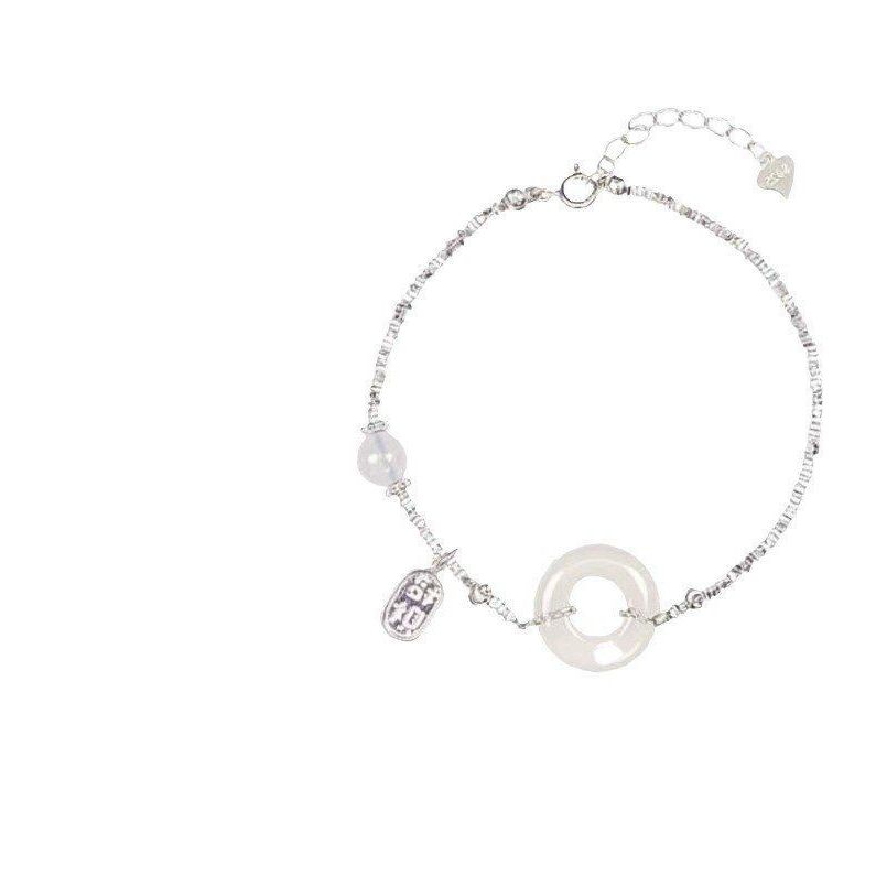 精项链女纯银999配饰锁骨链首饰珍珠高级感轻奢小众项坠装饰毛衣