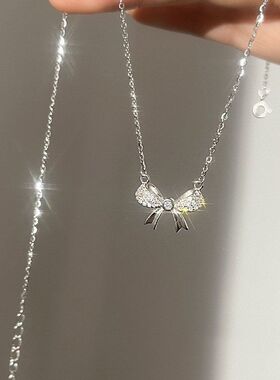 钻带颈银饰批发女友项链锁骨链轻