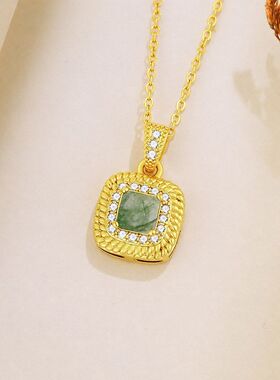 饰品气质苔藓玛瑙跨境石女小轻