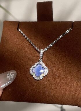 链小众闪闪颈链锁骨四叶草时尚