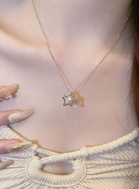 星星链五角星锁骨项链甜美女轻