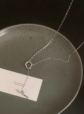 气质轻奢小众拼接项链批发长款