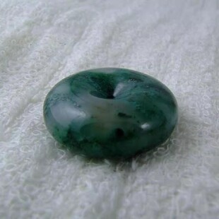 独玉吊坠南阳独山玉平安扣挂件饰佩天然玉石天蓝A料独玉原石男女