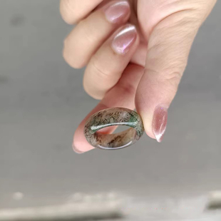 天然独山玉石南阳翡翠原矿简单多色男女戒指环一款多用实物吊坠饰