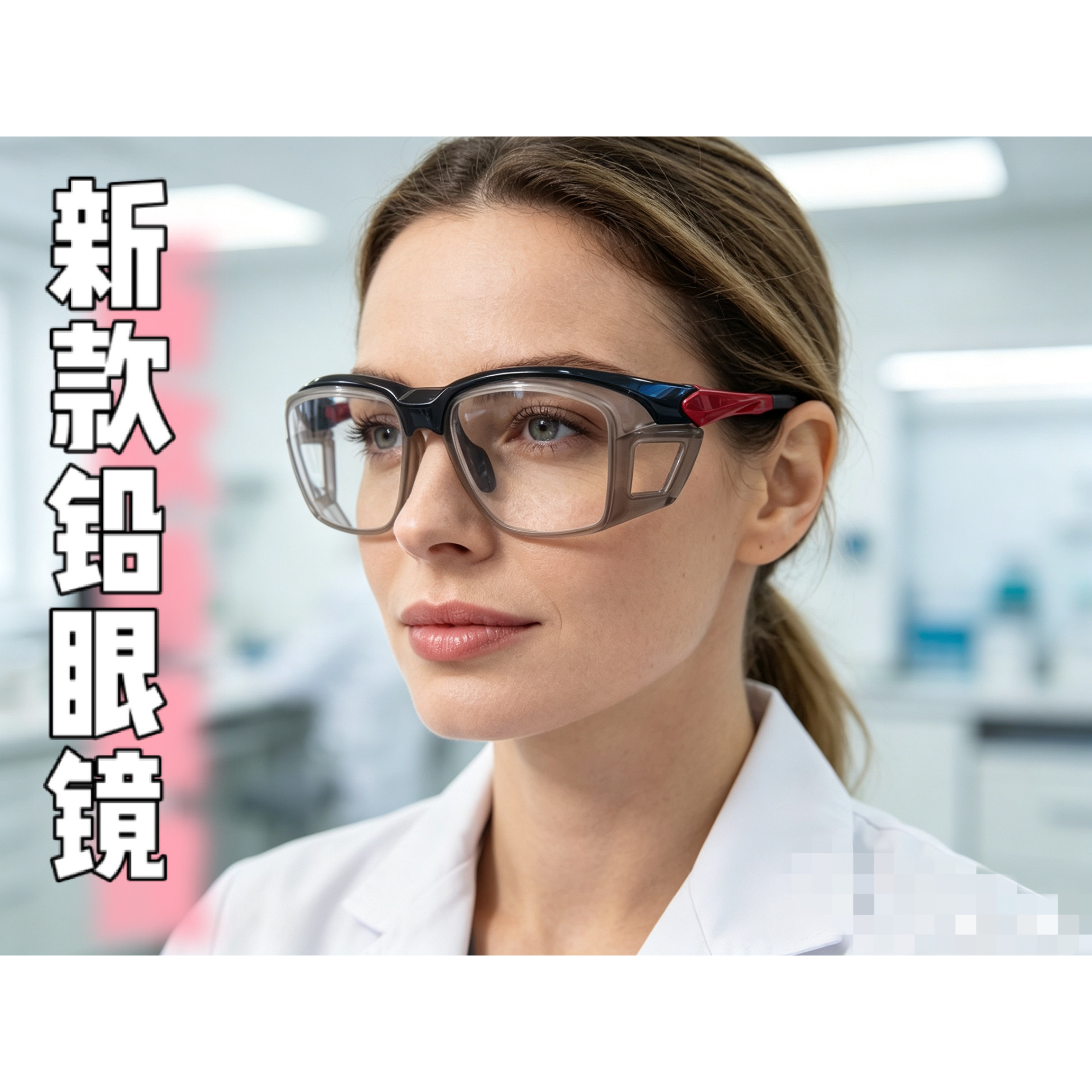 射线防护铅眼镜医用介入科防辐射心内科X光眼镜防辐射眼镜0.5平光