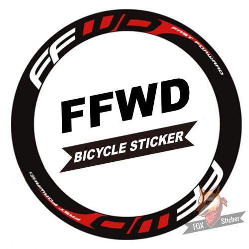 FFWD 轮组贴纸公路车碳刀圈自行车单车贴花环法定制防水反光