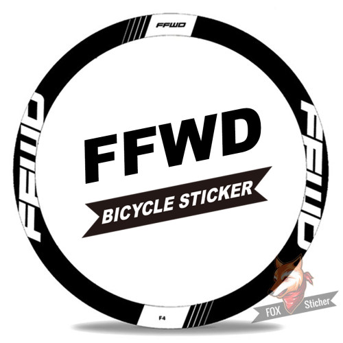 自行车改装 FFWD 轻量化装饰贴纸多种尺寸防水防晒多色可选