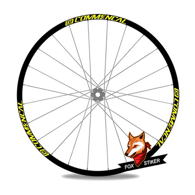 适用Commencal自行车碳纤维轮组刀圈贴纸贴花自行车贴纸防水反光