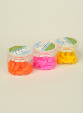 EPCOT鳟鱼大肉虫软饵黑坑浮水钓饵三文鱼TROUT鳟鱼路亚饵咬铅钓组