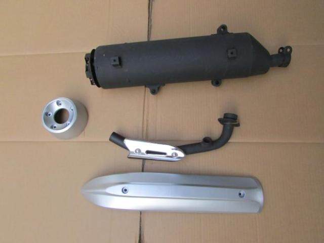 林海400T-B神舟摩托车配件 排气管总成 消音器总成（原厂件）