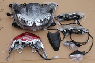 林海领程175Tjc草蜢200 force155前大灯行车灯前照明灯泡总成灯具