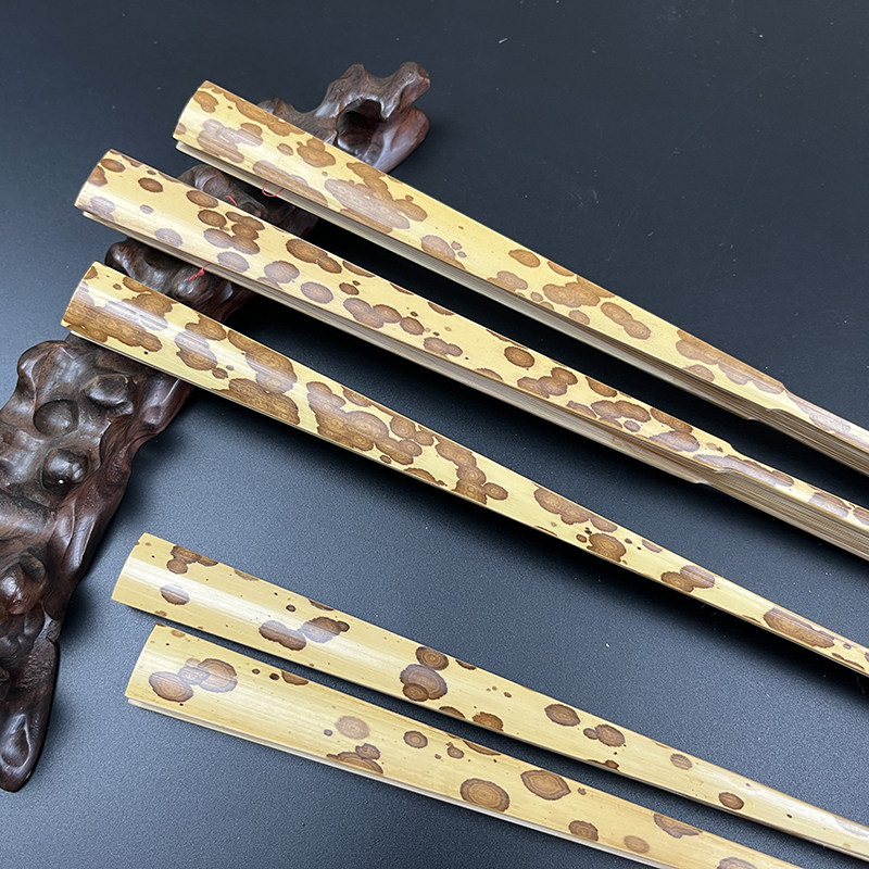 5-10寸梅妃竹文玩折扇香妃湘妃斑竹扇子苏工扇面空白宣纸创作扇