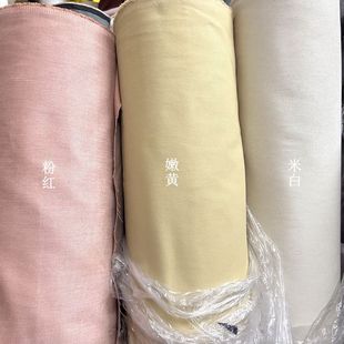 牛仔布面料 春夏外套包裙裤子 纯色斜纹色织挺阔感涤棉混纺布料