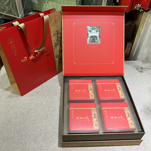 桐城小花茶叶2025年新绿茶新茶明前龙眠山高山茶金色礼盒装4罐装