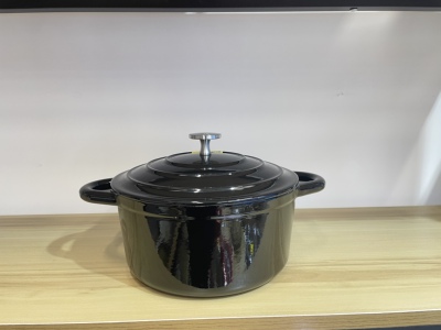 DERARTU赤铁珐琅炖锅煮锅汤锅容量3.8升