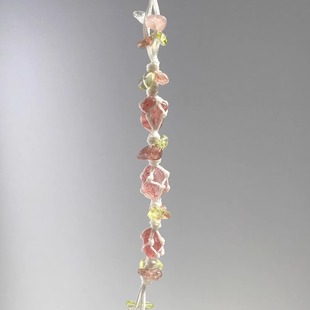 macrame手链手绳情侣原创草莓晶女天然石小众手串编织水晶手链