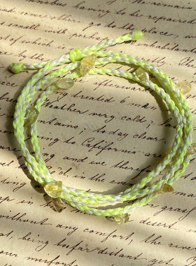 水晶手链小众ins小众设计手链小花手链水晶手链花花