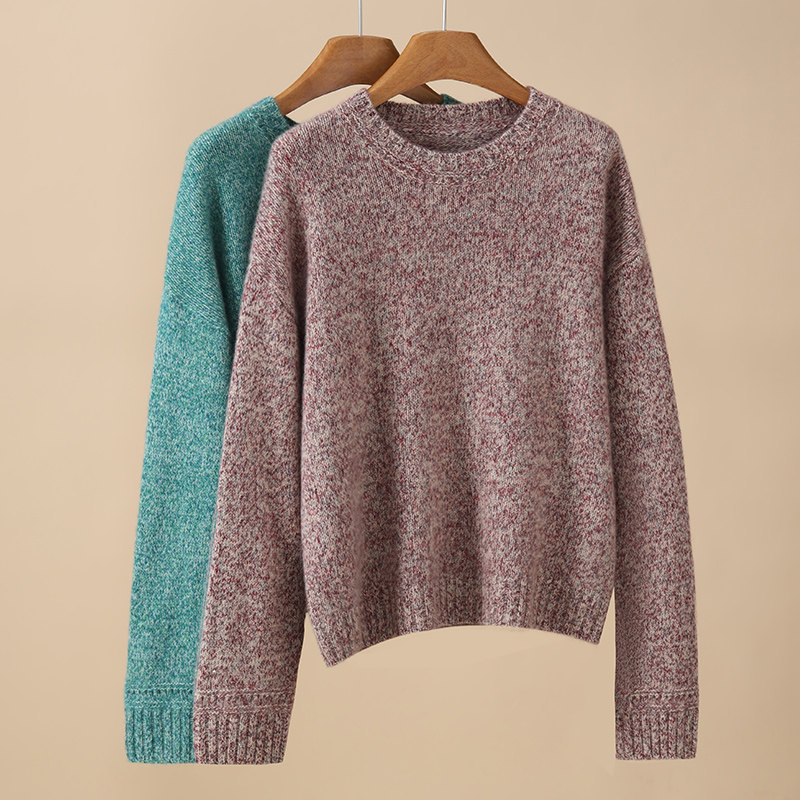 100%纯山羊绒针织衫女圆领花纱羊绒衫保暖打底衫百搭长袖毛衣上衣,女装/女士精品,羊绒衫,淘宝优惠券,粉丝福利购,淘宝优惠卷