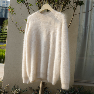 秋冬基础款半高领拉绒羊绒衫女100%山羊绒针织打底衫长袖保暖毛衣