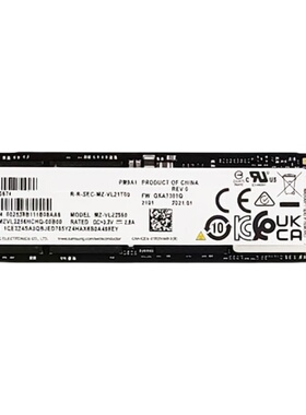 Samsung/三星 PM9A1 256G笔记本PCIe4.0台机512G固态硬盘SSD NVMe