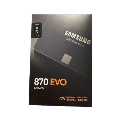 Samsung/三星 MZ-77E2T0B 870 EVO 7MM笔记本台机SSD固态硬盘2T