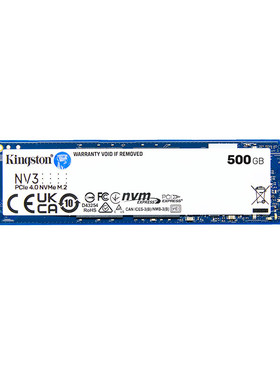 Kingston金士顿NV3固态硬盘500G/1T/2T NVMe PCIe 4.0读5000M/S