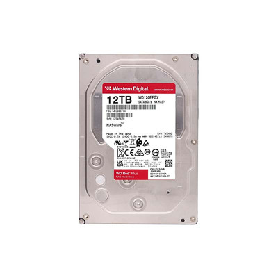 WD西部数据 PLUS 红盘 sata 3.5寸 台式机械硬盘 WD120EFGX 12T