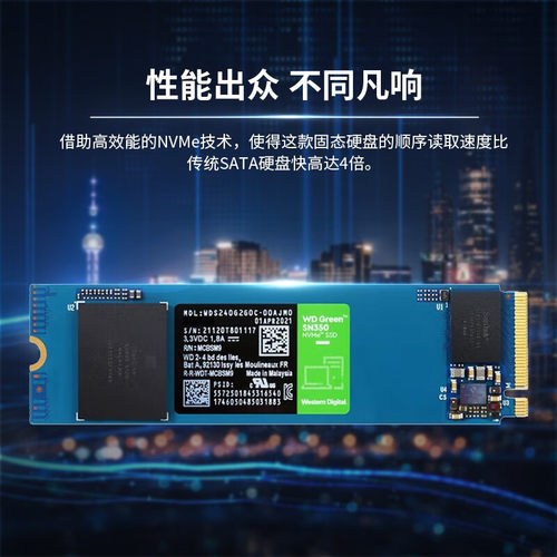 WD350500G/1T固态硬盘