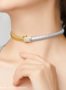 意大利S925银8M磨砂管镶合成立方氧化锆插扣手镯