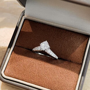 轻奢S925纯银 方钻皇冠戒指排钻高级感繁华系列辉映精致爆闪仿真