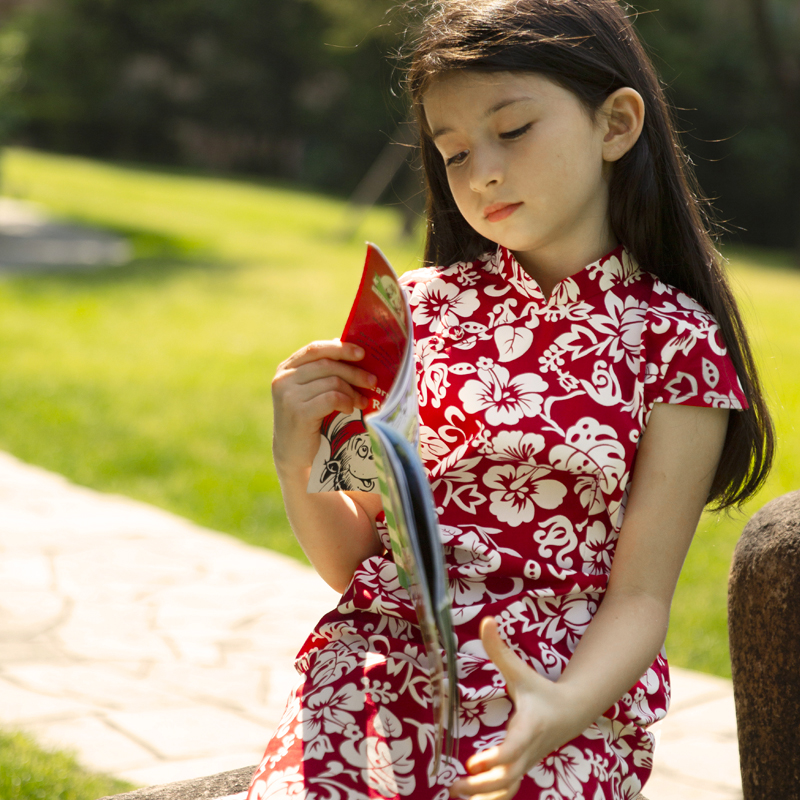 雅童小铺女童全棉旗袍夏季新款