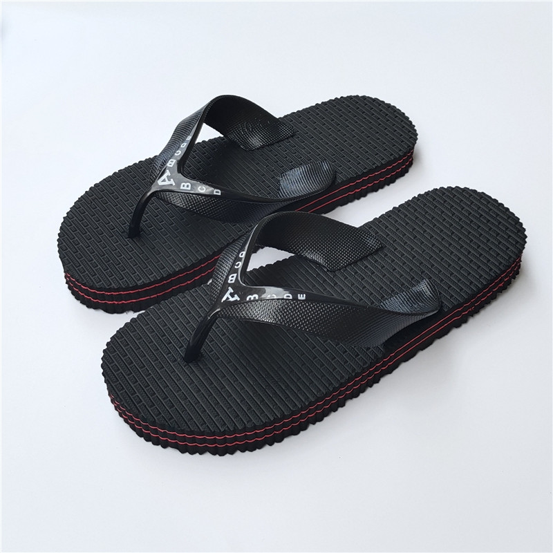 黑色泰国越南防滑休闲风人字拖