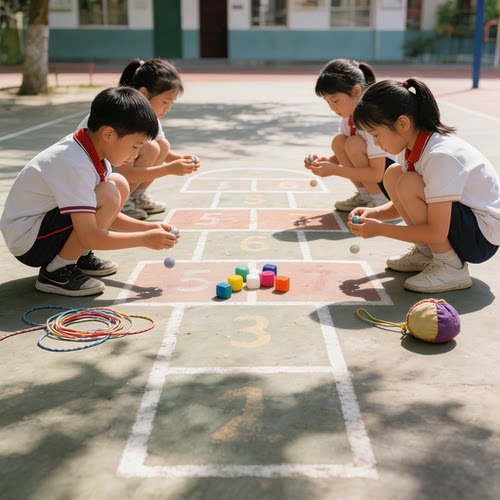 怀旧经典抓石子8090后游戏儿时童年回忆抓子儿捡丢抛扔石子抓羊拐