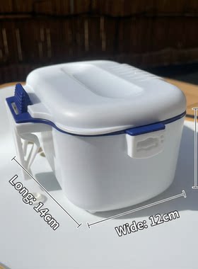 双层保温保湿透气南极虾饵盒海钓矶钓饵盒s牌同款可挂杆架