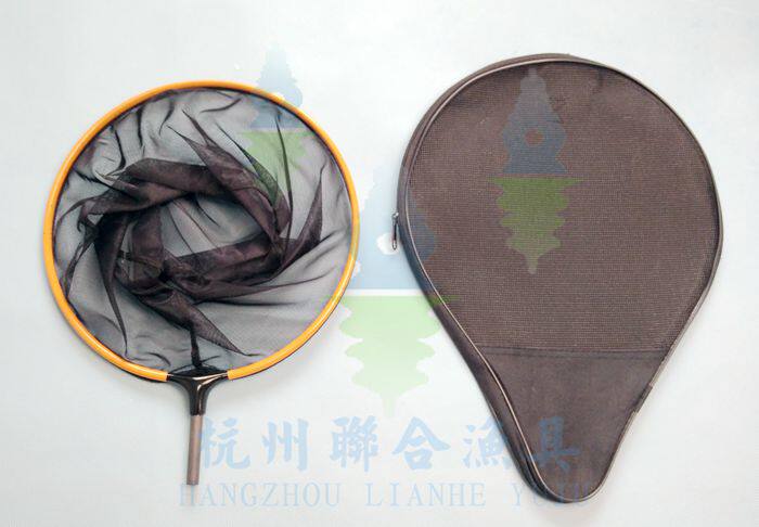 【苏州联合 刀锋抄网头】钓鱼碳素抄网杆网头抄鱼鱼竿并继玉柄