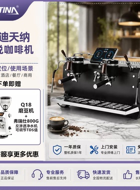 LADETINA/大正拉迪天纳传说咖啡机商用双头半自动咖啡机 饱和式
