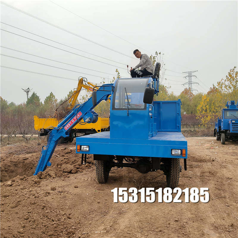 农用20吨四驱随车挖改装四不像四轮柴油挖机车载挖机挖运一体车