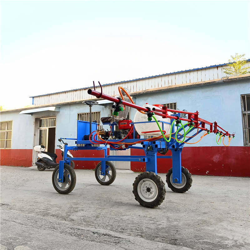 小型四轮高架打药机 玉米地座驾式喷药机 液压折叠杆喷雾机
