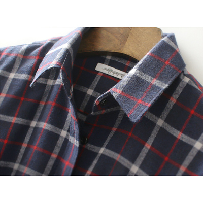 加厚通勤磨毛衬衫纯棉