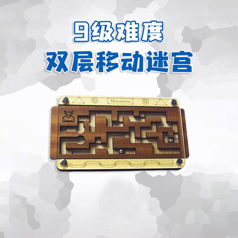 地狱级难度牛头怪-双层迷宫异形puzzle机关盒立体拼图烧脑解压玩